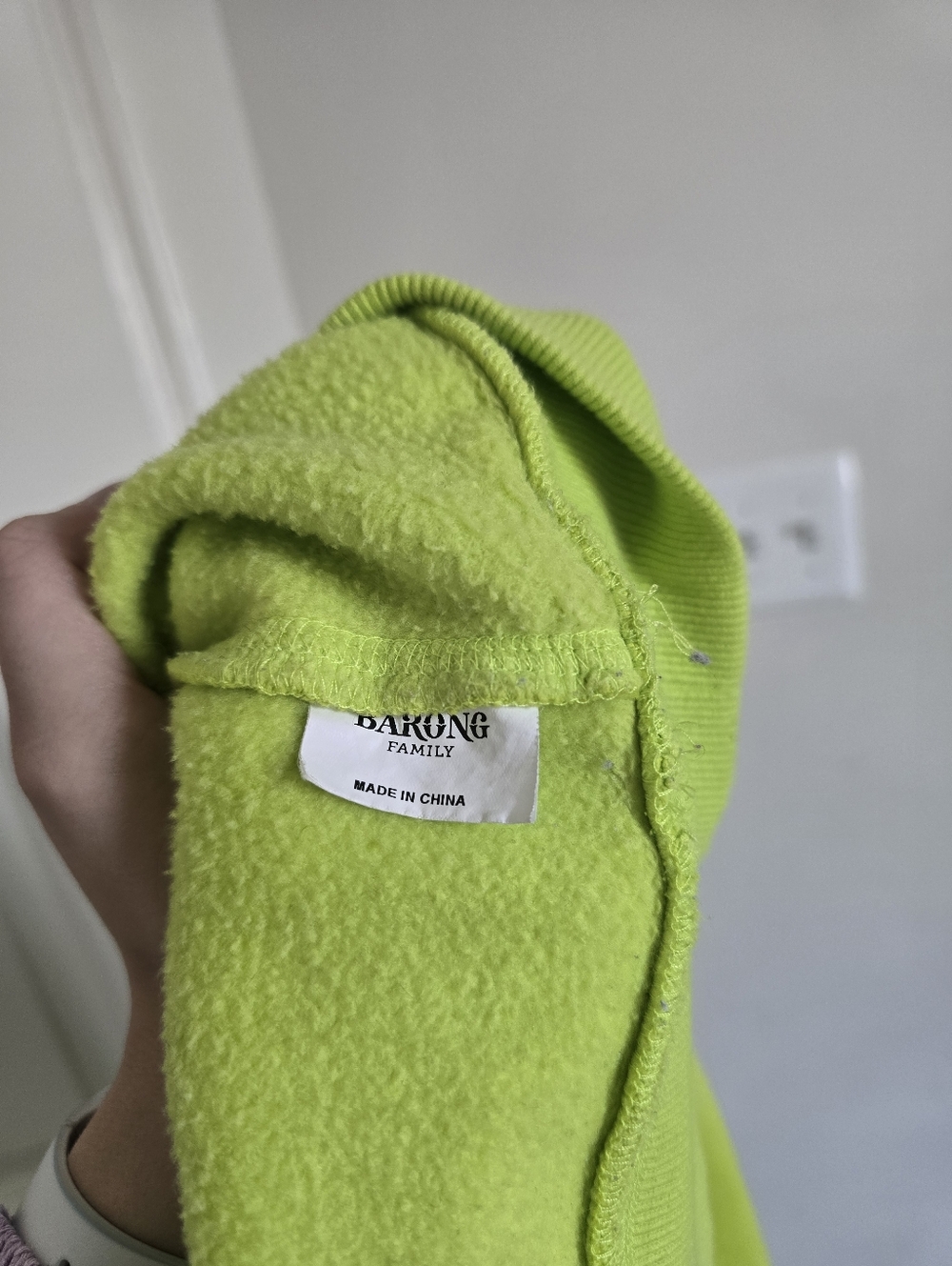 Barong Family Neon Green Hoodie Yellow Claw Amsterdam Festival Merch Unisex L - Picture 3 of 12